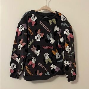 Disney Minnie Mouse Kids Hoodie - Black and Multicolor